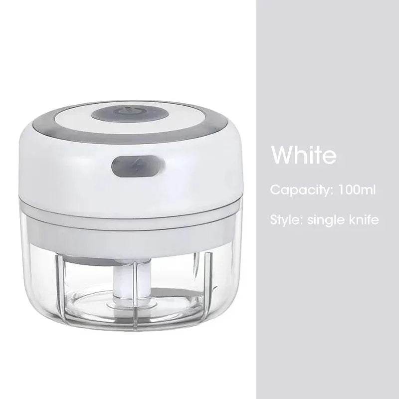 100ML/250ML Mini Electric Garlic Chopper USB Meat Grinder Garlic Masher Machine Sturdy Durable Crushed Ginger Vegetable Crusher - AIAZ