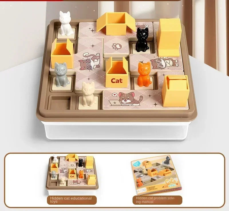 Children Logical Thinking Training Board Game Hidden Dog Maze Puzzles Educational Toys Parent-Child Interactive Children Gift