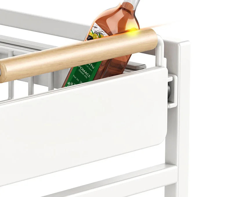 Under Sink Storage Rack Pull out Cabinet Organizer Kitchen Sliding Drawer Storage Basket Handle Bowl Plate Rack Holder Shelves