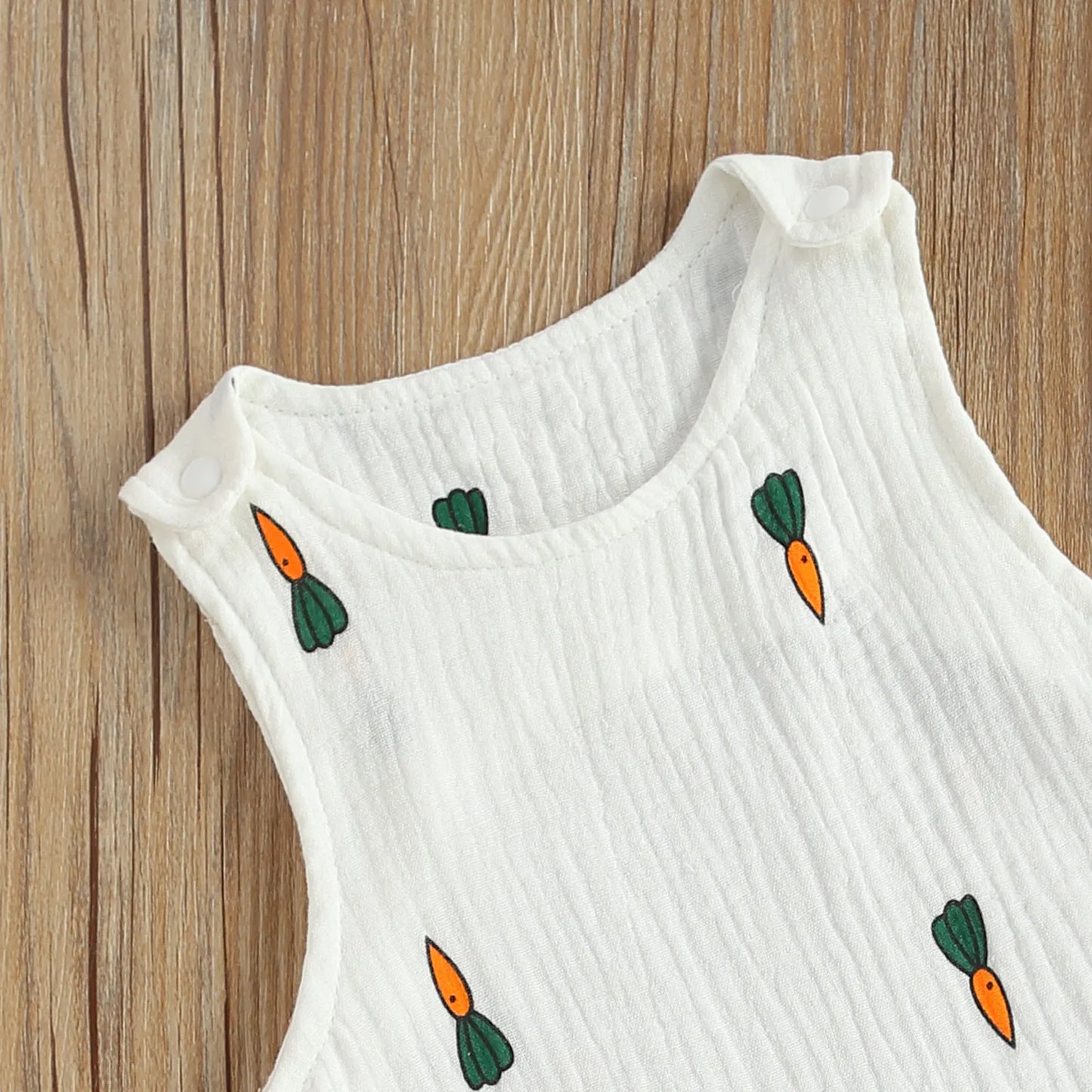 Summer Baby Boys Girls Sleeveless Romper Linen Fabric Cactus Print Playsuits Cotton Muslin Jumpsuits Children Overalls Clothing