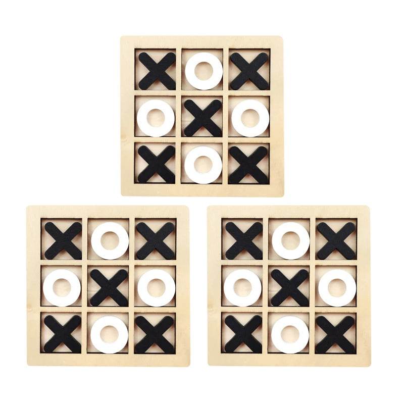 Montessori Play Game Wooden Toy Mini Chess Interaction Puzzle Training Brain Learing Early Educational Toys For Children Kids - AIAZ