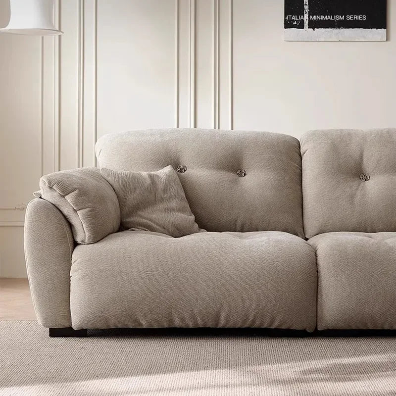 Designer Style Minimalistic Sofa Waterproof Elegant Wooden Chaise Lounge Sofas Living Room Couch Muebles Entrance Hall Furniture