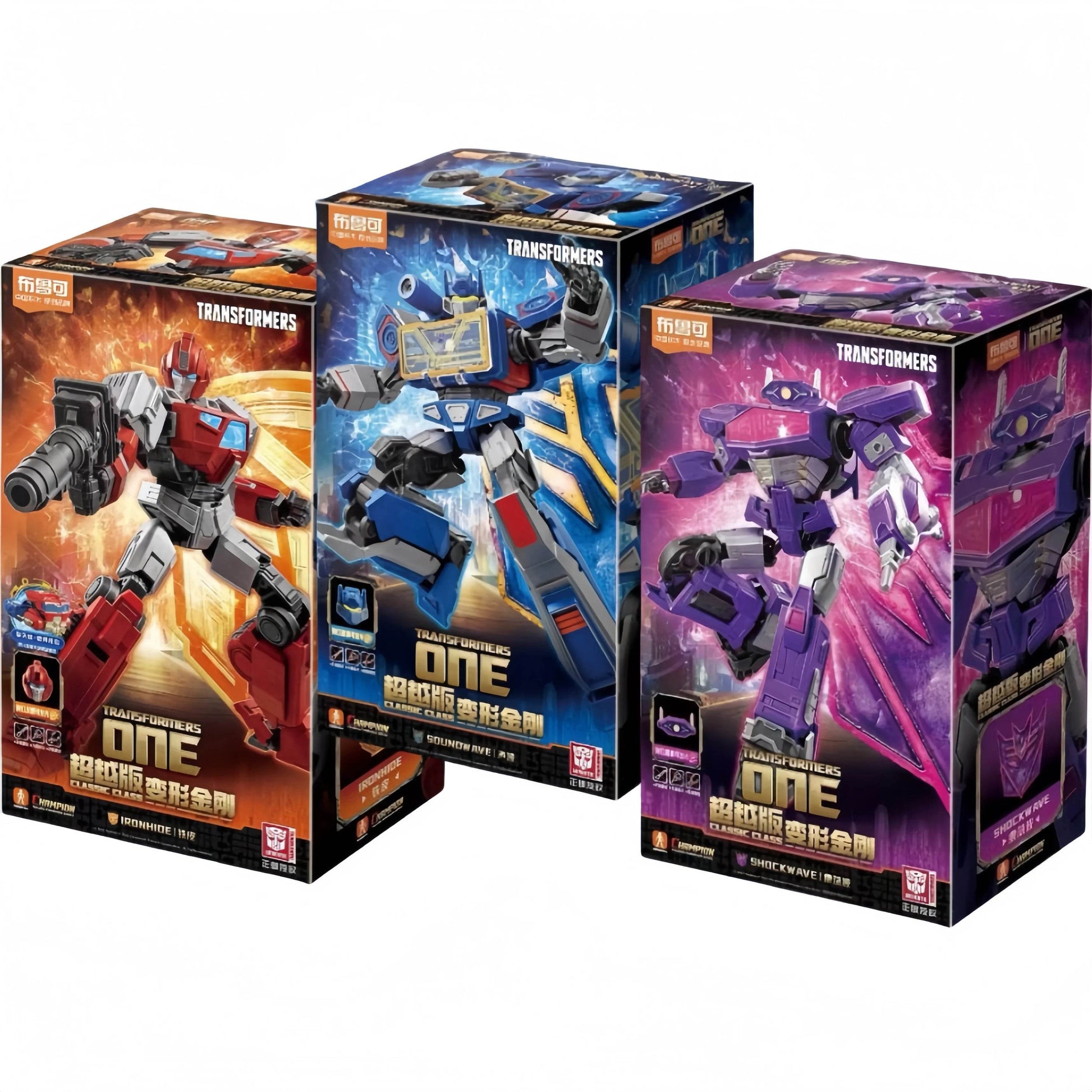 New Listed Blokees Transformers One Classic Class Soundwave Ironhide Shockwave Assembled figures Movable Model Blokees Group - AIAZ