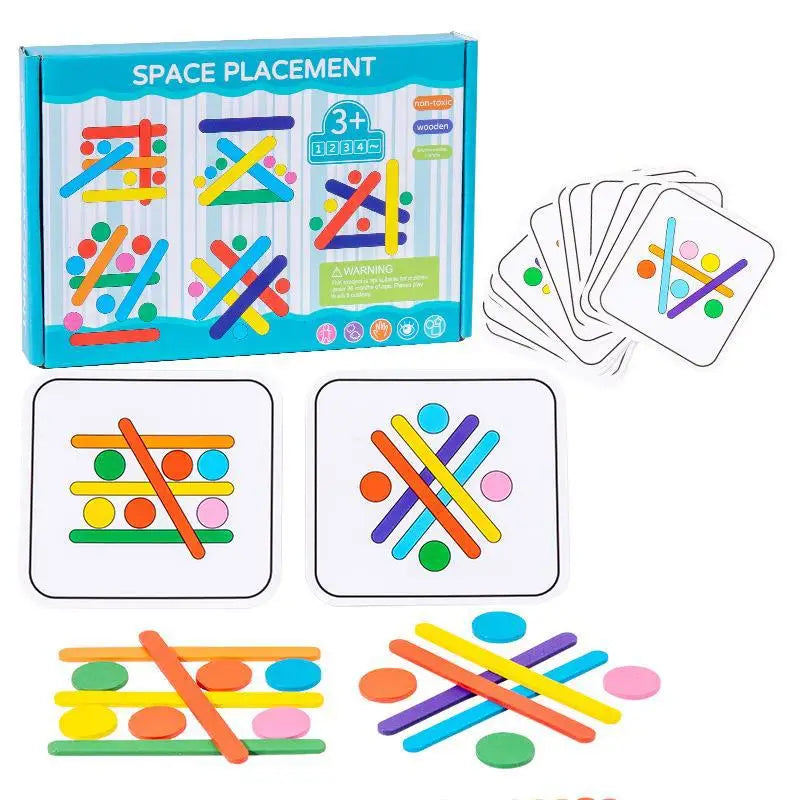 Montessori Logical Thinking Games Puzzle Toys Color Matching Game Educational Learning Toys For Children Preschool Teaching Aids