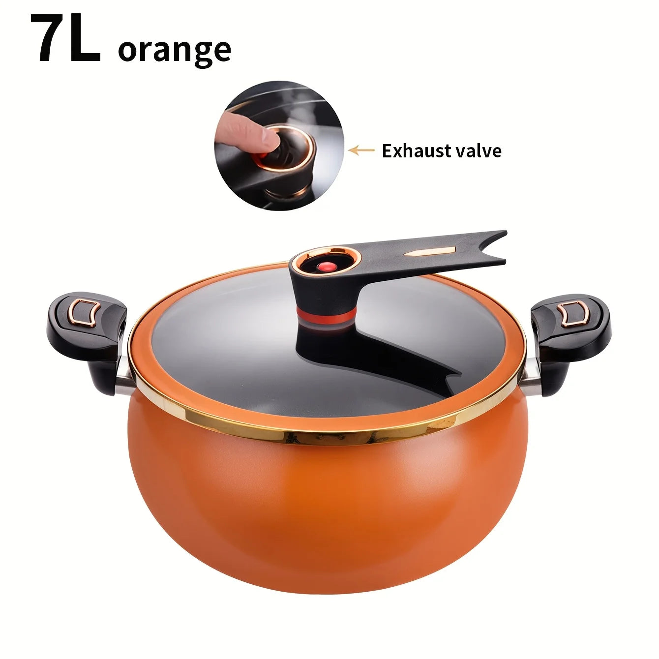 Home Use Multi-Functional Large Capacity 1.85 Gallon 10.24 Inch Non-Stick Pot Suitable for Induction Cooker And Gas Stove