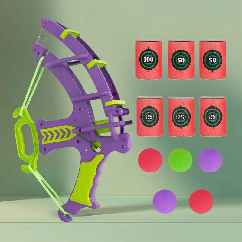 1 set of toys suitable for indoor and outdoor activities, including sports, jumping, cartoon dart board, throwing sticky balls - AIAZ