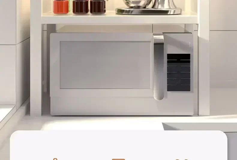 Household Multi-layer Width and Height Adjustable Storage Rack Kitchen Rust Proof Thickened Stable High Load-bearing Reset Rack