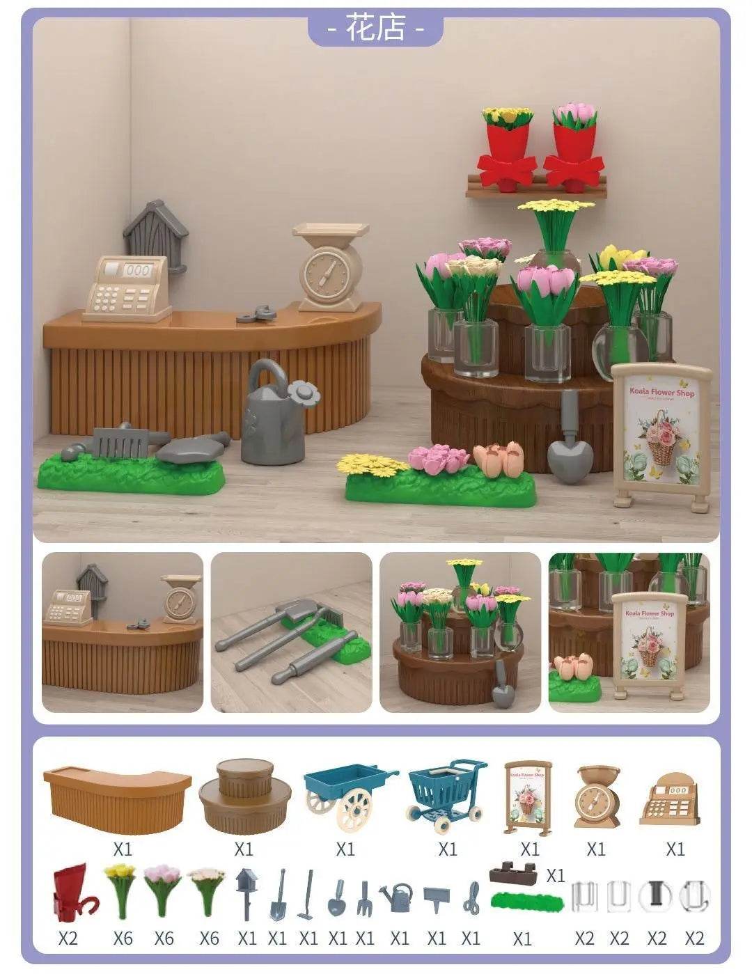 mini supermarket shopping games dollhouse furniture accessories Intellectual education toys for kid family interaction toys - AIAZ