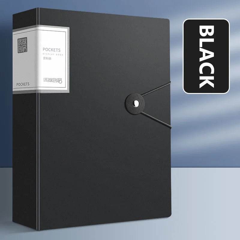 Clear Book Long Folder File Organizer Long Folder Organizer for Document 23.5x35CM School Supplies - AIAZ