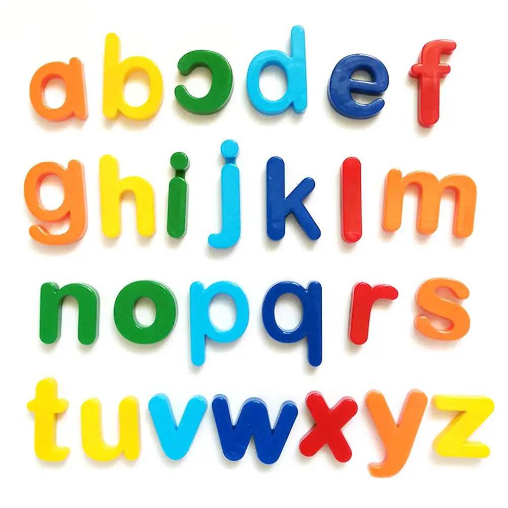 Kids Magnetic Learning Alphabet Letters Plastic Refrigerator Stickers Toddlers Kids Learning Spelling Counting Educational Toys - AIAZ