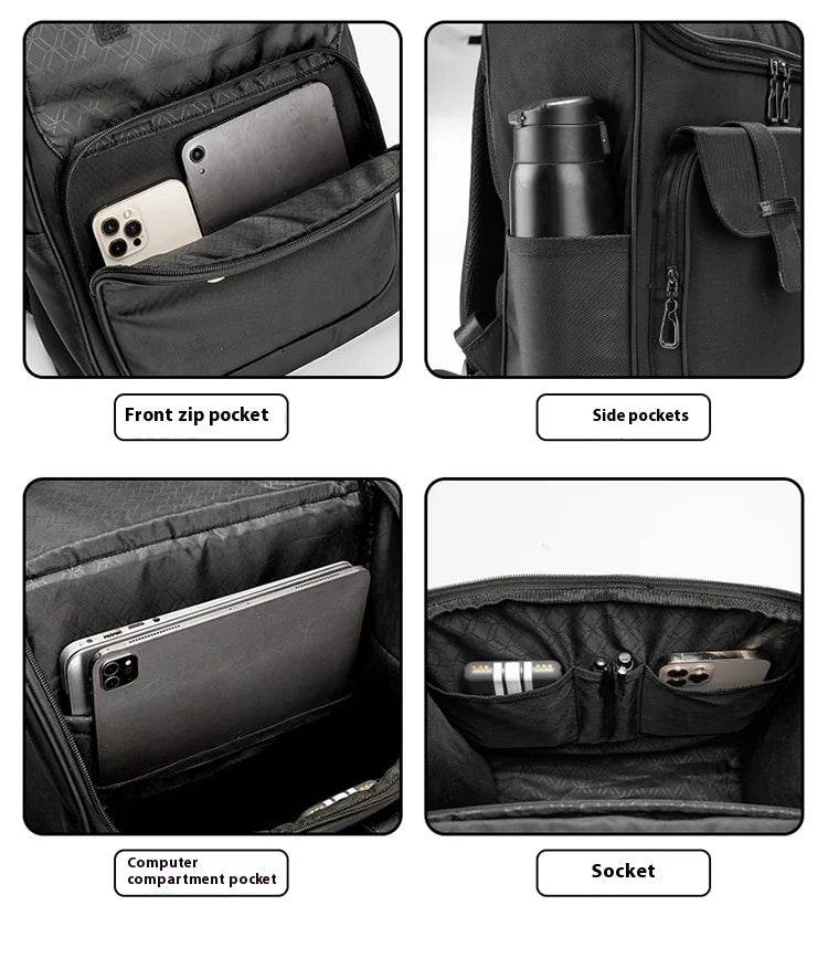 Backpack for boys, fashion trends for junior high school students, school bags for female college students, high school casual l - AIAZ