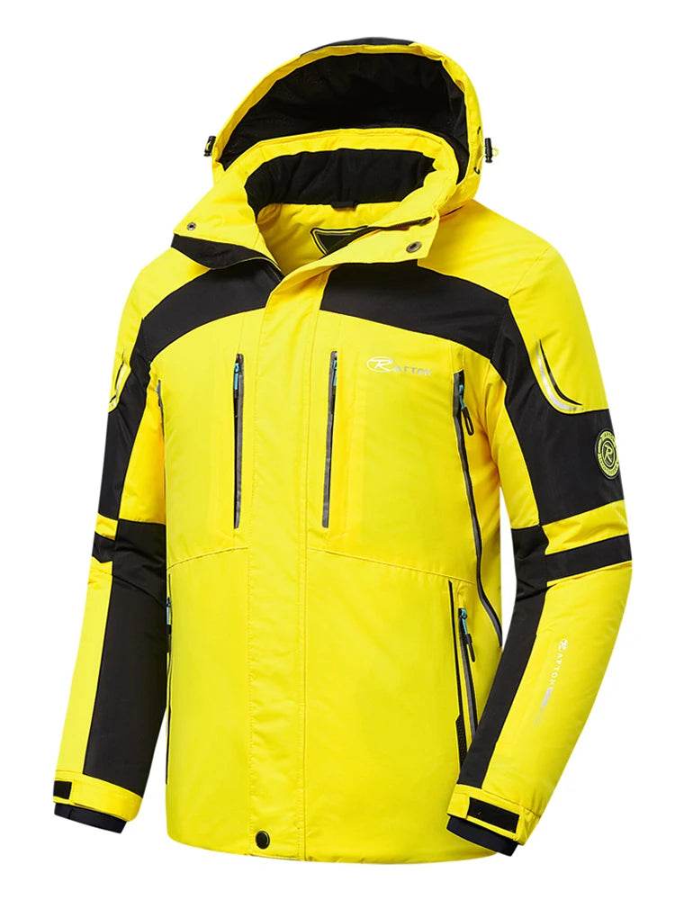 Men 2025 Winter New Outdoor Jet Ski Snow Warm Parkas Jacket Coat Men's Outwear Premium Casual Hat Waterproof Thick Fleece Parkas - AIAZ