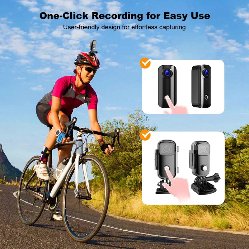 SJCAM C100 Plus Action Cam 4K Electronic Image Stabilization 2.4G WiFi 30M Waterproof With Case Sport Camera Black White