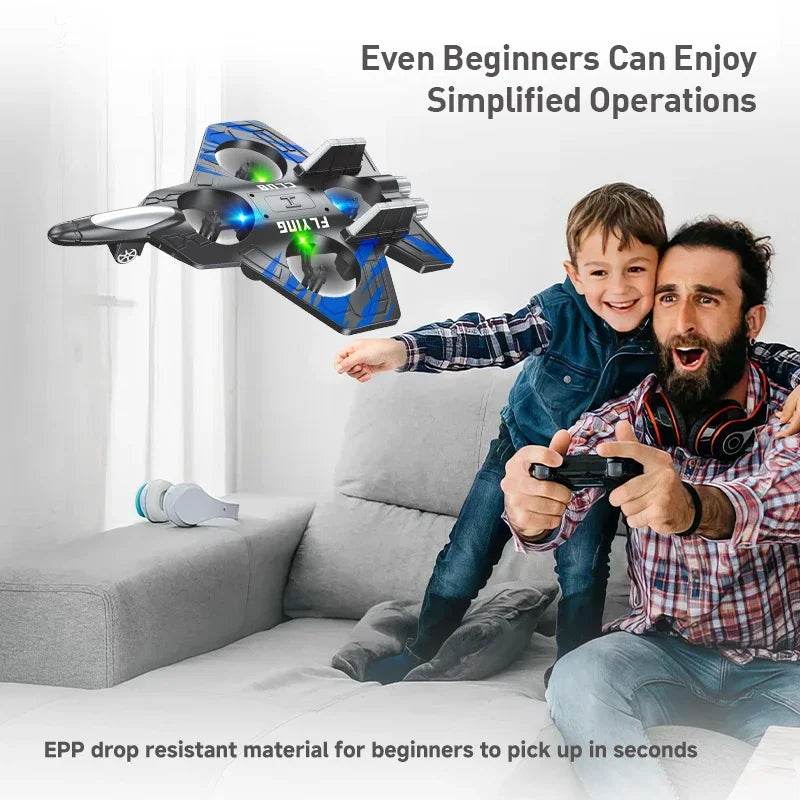 RC Aircraft EPP Foam Stunt Glider Electric Fighter Remote Control Airplane Fall Resistant Plane Toys for Boys Kids CZ01 CZ63 - AIAZ