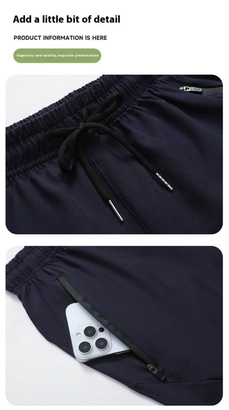 Trendy NEW 2025 Summer Men's Loose Shorts Above Knee Cross Border Beach Basketball Shorts Sweat Absorbing Casual Shorts - AIAZ