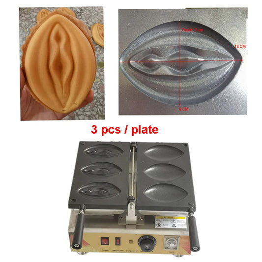 Electric DIY Dessert Maker 2400W Pancake Machine Waffle Commercial Grade for Dessert Shops Kitchen Equipment