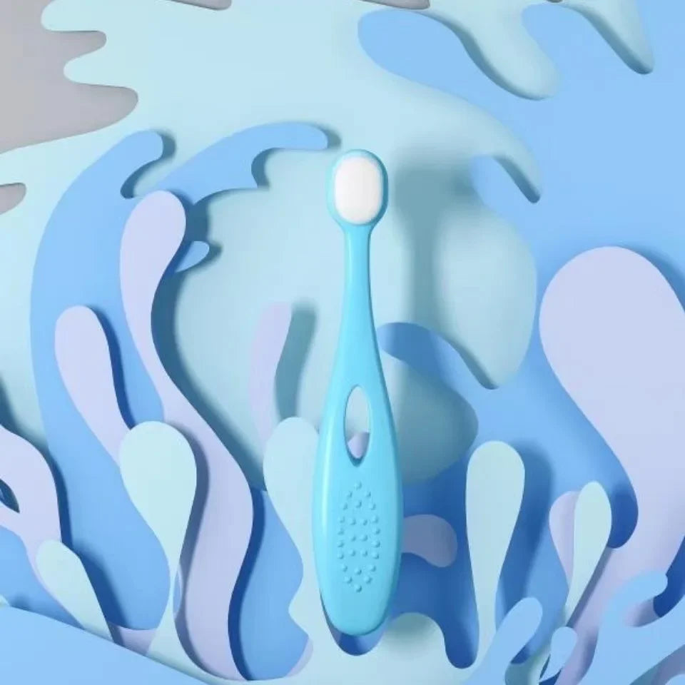Baby Silicone Toothbrush Cartoon Handle Safety Suction Cup Toothbrush for Children Toddler Teeth Brush Dental Care 2-12 Years