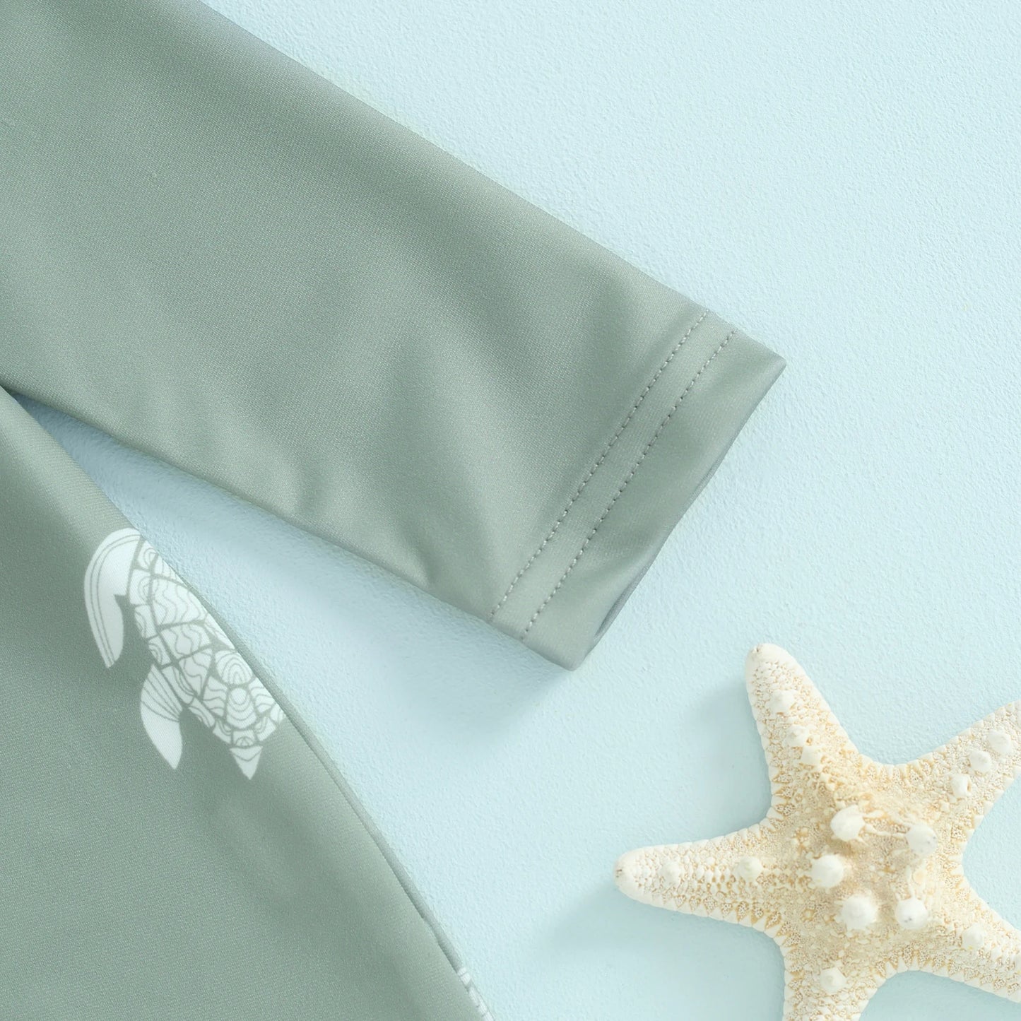 Infant Baby Boys Rash Guard with Swim Cap Long Sleeve Swimwear Turtle/Dinosaur Print Beachwear Toddler Swimwear Bathing Suit