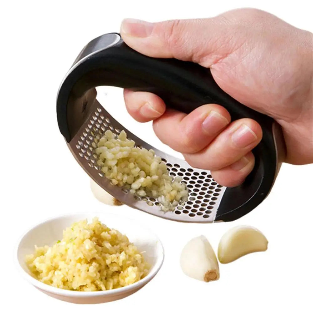 Stainless Steel Garlic Press Crusher Manual Minced Garlic Chopped Garlic Cutting Mince Tools Fruit Vegetable Tool Kitchen Gadget
