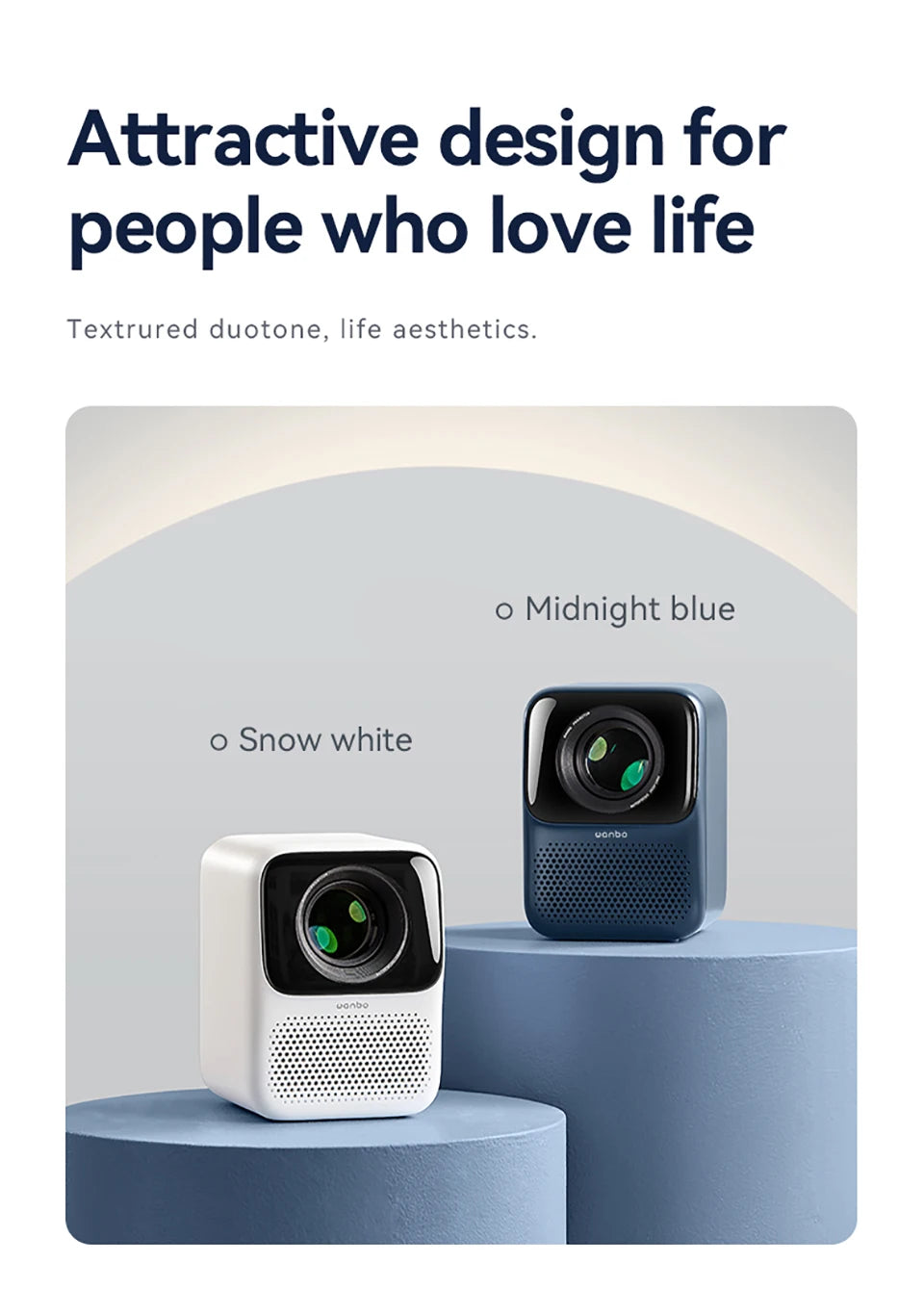 WANBO NEW T2 Max Projector 1080p Full Hd Android 9.0 Mini Wifi Auto Focus 450Ansi Portable Projector HIFI Sound Home Outdoor