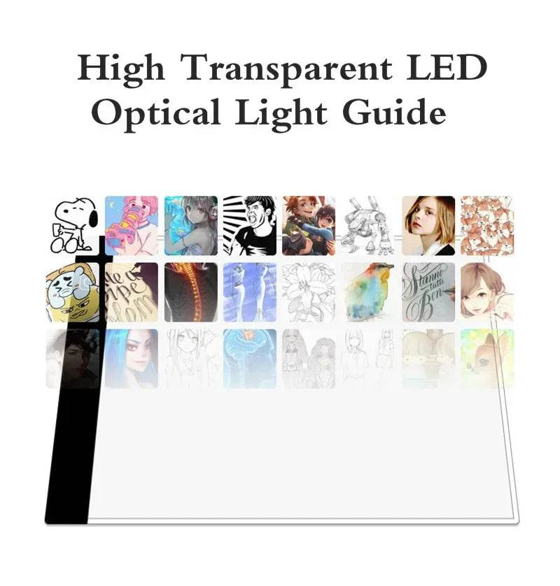 Led Drawing Copy Pad Table Animation Painting Educational Toys 3 Level Dimmable Board Gift Adjustable Light Notepad For Children - AIAZ