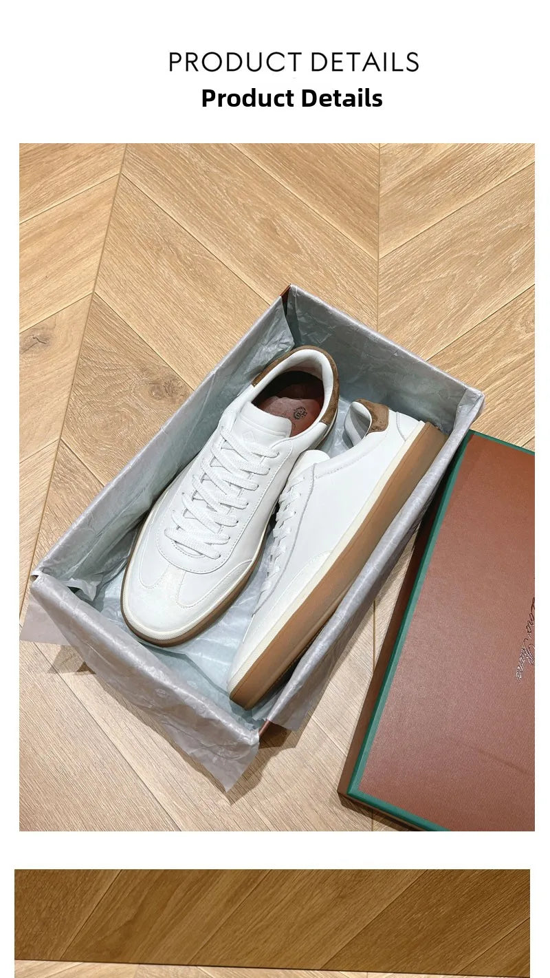 Real Leather Deqin oes ex Casual Cross Bule Sle Spring Summer Color Blo Leisure Board oes Trendy Women's Men's