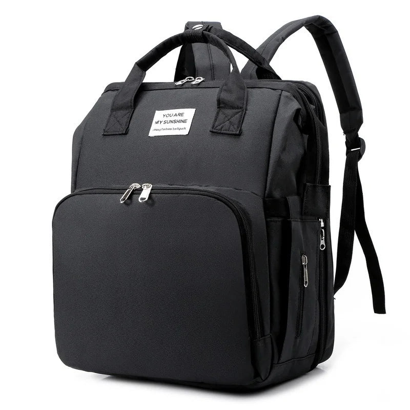 Mommy Bag Outdoor Bottle Carrier Diaper Bag Multi-functional Extended Bag Baby Seat Sleep Feeding Bag Large Capacity Backpack
