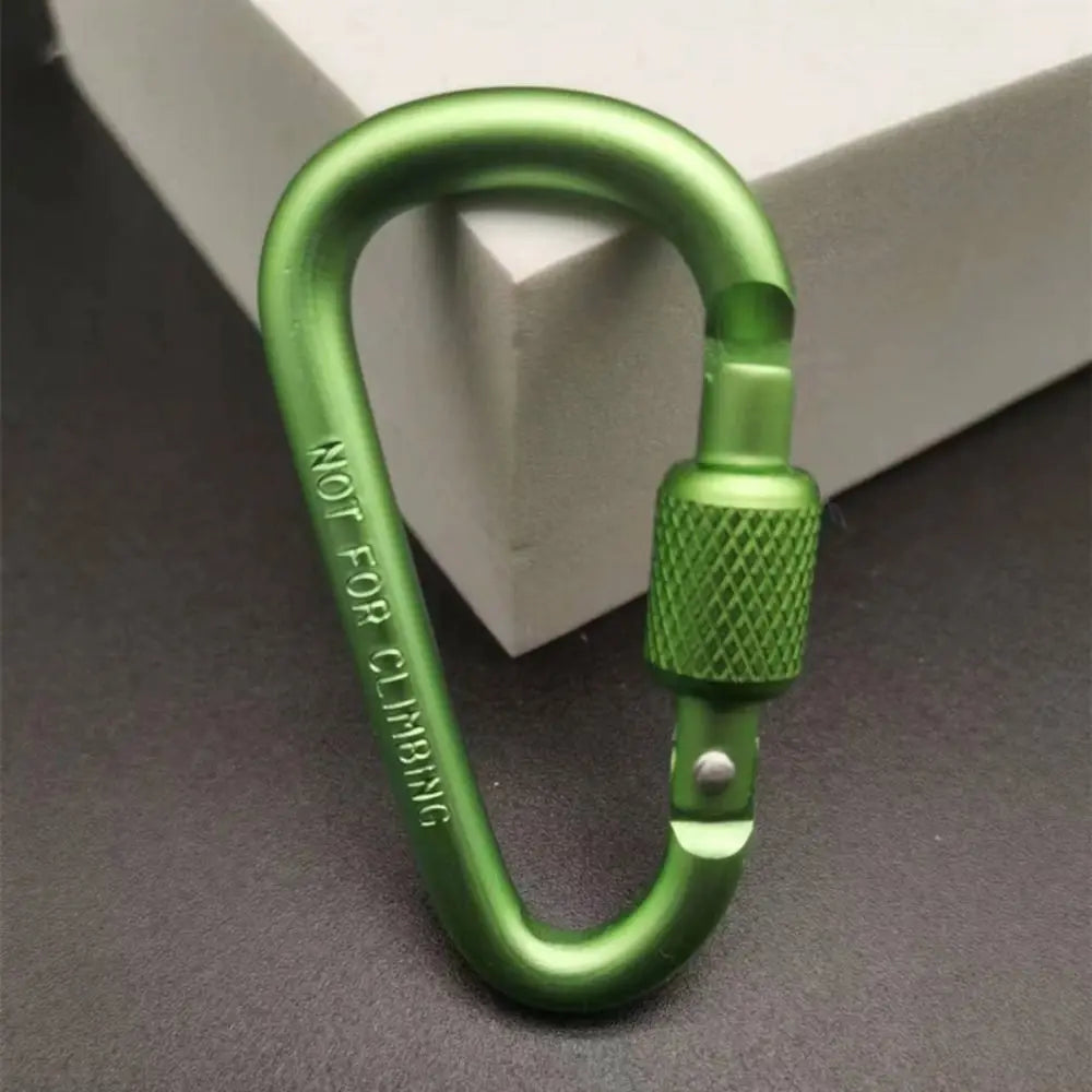 New Multicolor Aluminium Safety Climbing Button Alloy Carabiner Camping Hiking Hook Buckle Keychain