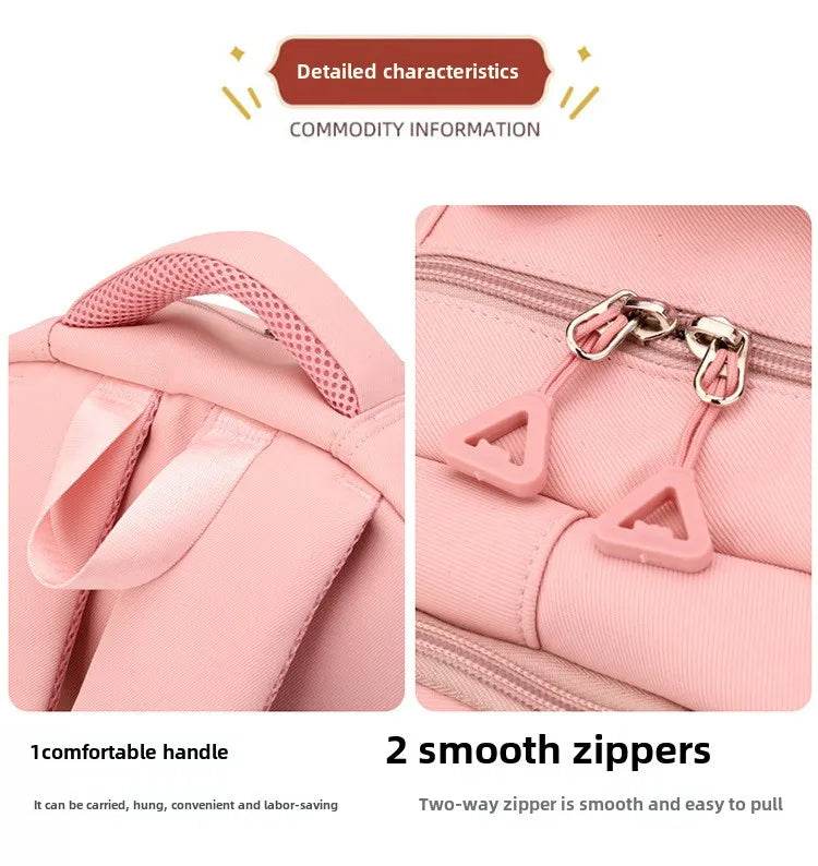 BAIJIAWEI brand college and high school student school backpacks Nylon orthopedic school bags reduces the burden girls schoolbag - AIAZ