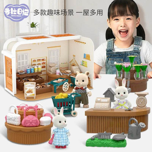 mini supermarket shopping games dollhouse furniture accessories Intellectual education toys for kid family interaction toys - AIAZ