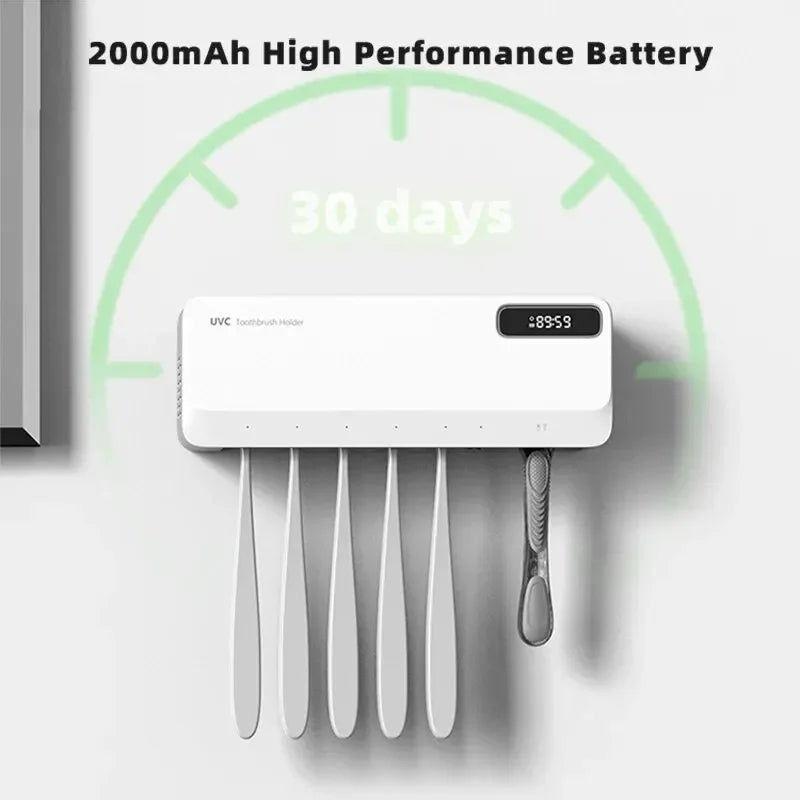 Xiaomi UV Toothbrush Sterilizer Razor Storage Rechargeable Rapid Warm Air Drying Wall-mounted Toothbrush Sterilizer Holder New