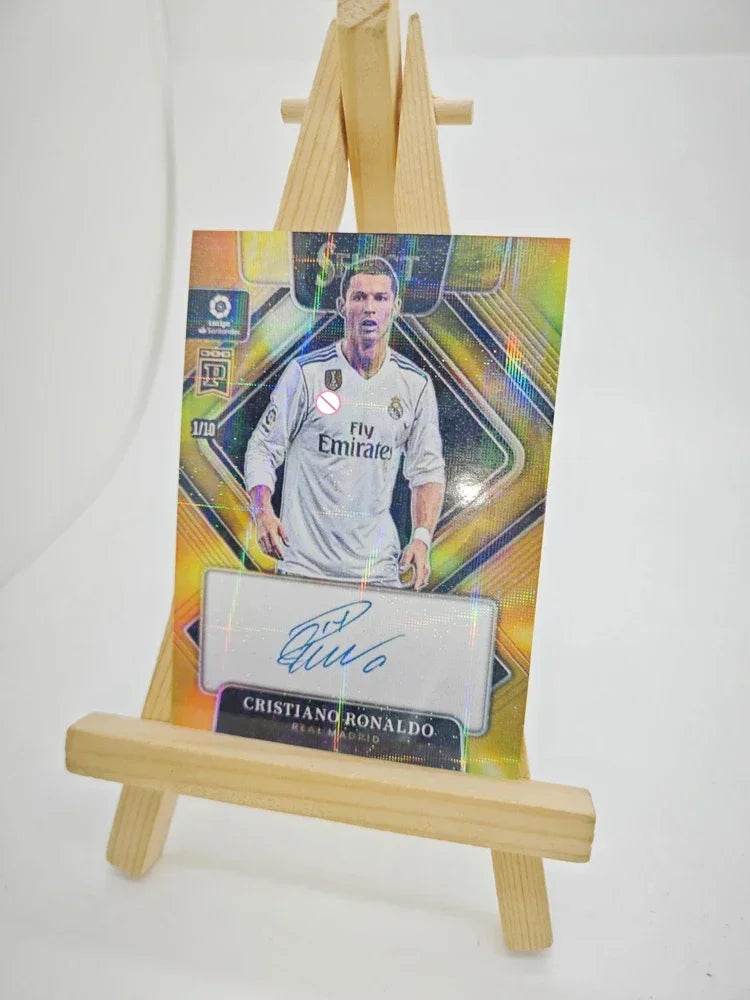 Panini collectible card laser flash DIY Messi Cristiano Ronaldo Kylian Mbappe David Beckham Card bricks Holiday gifts 1.5mmthick - AIAZ