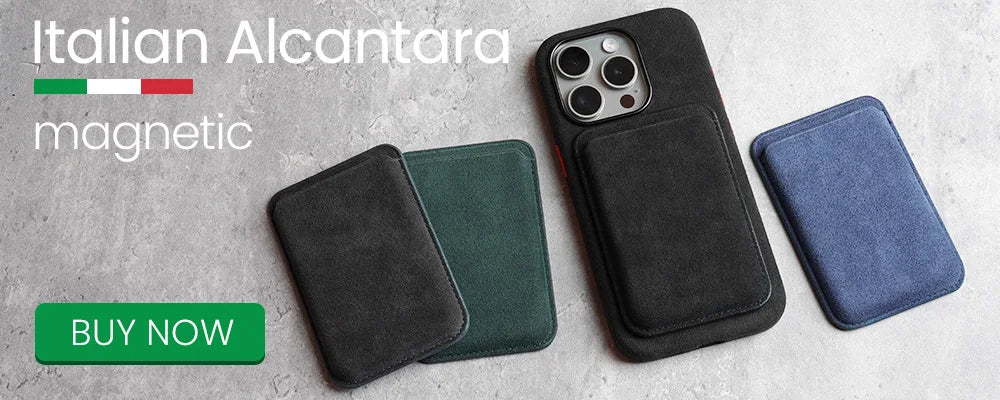 Magnetic ALCANTARA Case for iPhone 17 16 Pro Max 15 14 Luxury Suede Leather Supercar Phone Cases Camera Button Cover