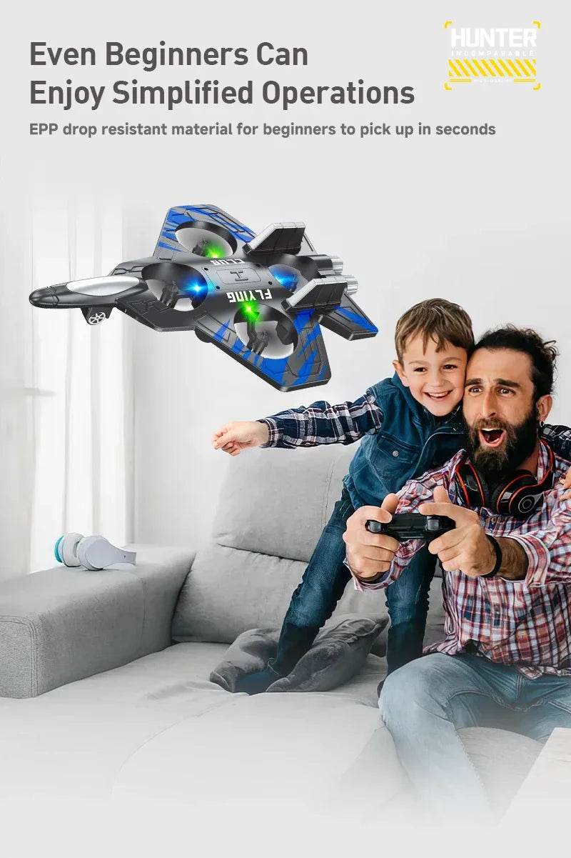 RC Aircraft EPP Foam Stunt Glider Electric Fighter Remote Control Airplane Fall Resistant Plane Toys for Boys Kids CZ01 CZ63 - AIAZ