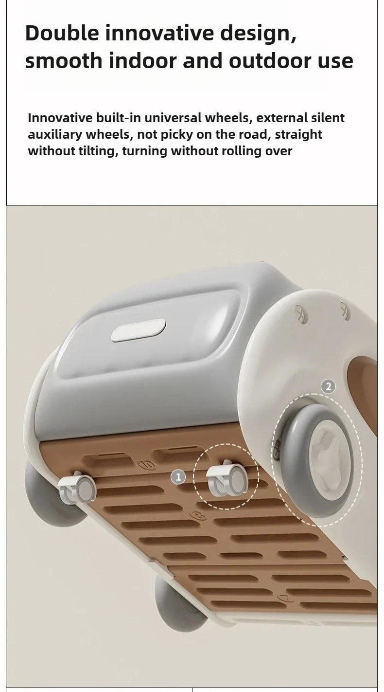 Multifunctional Anti-rollover and Anti-O-leg Baby Children's Toy Hand-pushing Balance Walker