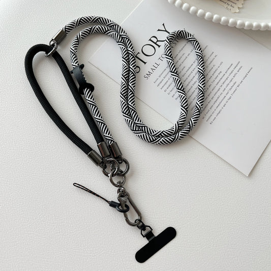 New Three-in-one Multi-Functional Mobile Phone Lanyard Rope Crossbody Strap Neck Lanyard Short Rope Wrist Strap Anti-lost Chain