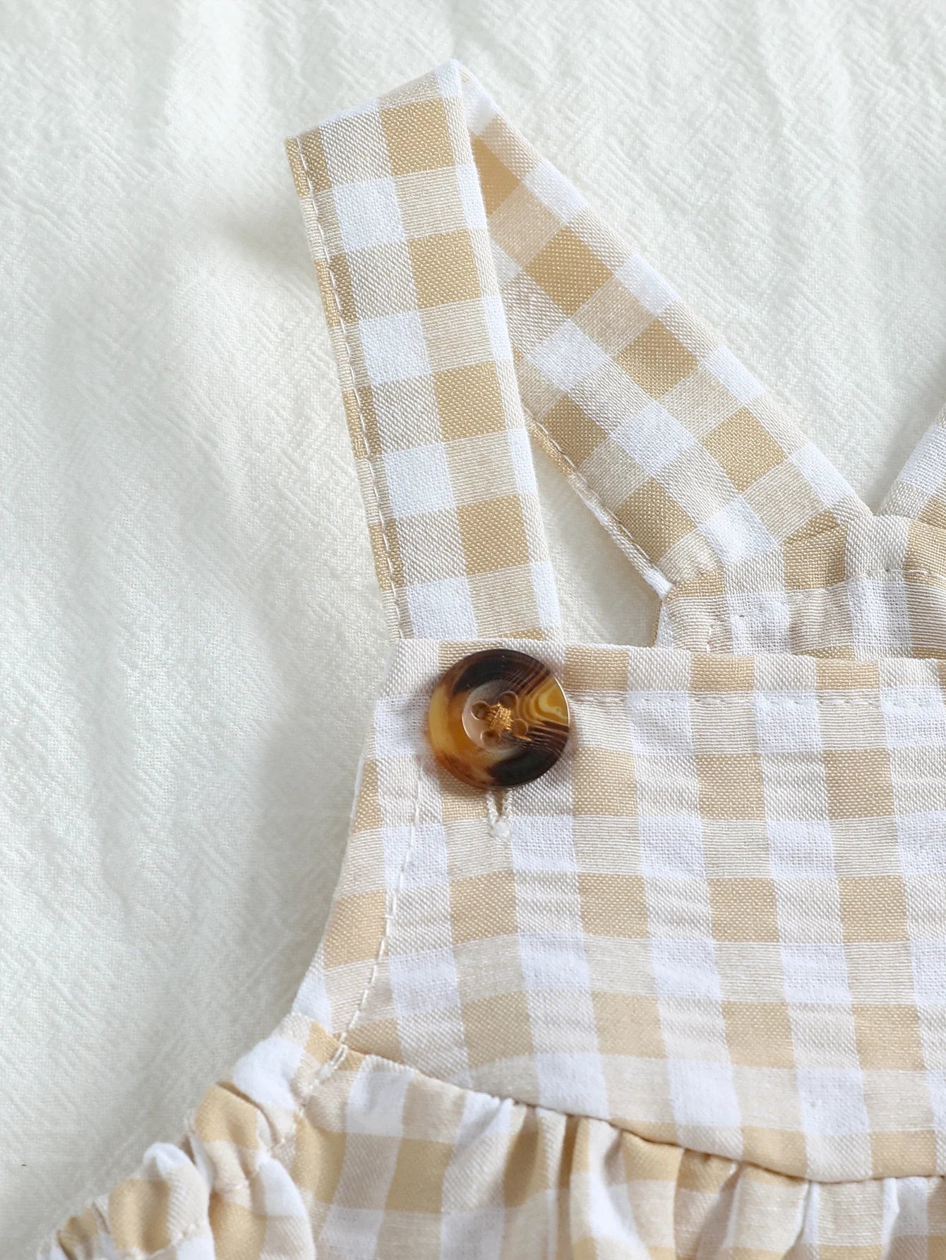 Suspenders Baby Boys Sleeveless Summer Plaid Green jumpsuit Japan&Korean Streetwear)