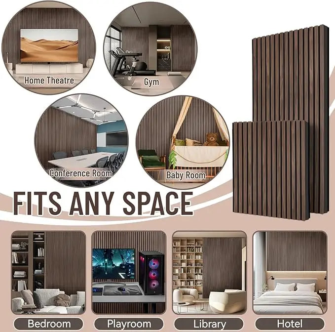 Product on E-commerce Platform Wooden Sound-absorbing Board Upgraded Wood Slat Wall Panels 60x240cm Acoustic Panel