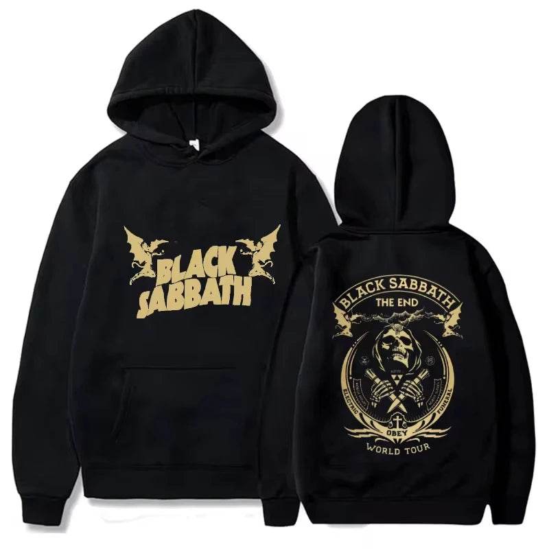 Fall Hoodie Sabbath Men's Vintage Rock Women's Casual Print Heavy Metal Band Album Concert Sabbath Music Black Sabbath Sweater - AIAZ