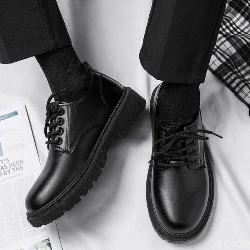 Men Business Shoes Spring Autumn New Formal Leather Shoes Casual Fashion Sports Shoes Social Elegance Trendy Flat Shoes Zapatos - AIAZ