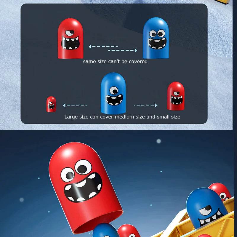 Tic Tac Toe Big Eat Small CartoonThinking Training Board Game Parent-Child Interactive Educational Toys For Kids Christmas Gifts - AIAZ