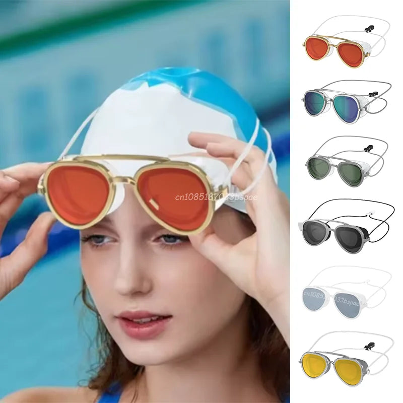 2025 New Professional Anti-Fog HD Swimming Goggles Full-View Leak Proof Protection Glasses Men Women Adjustable Swim Eyewear