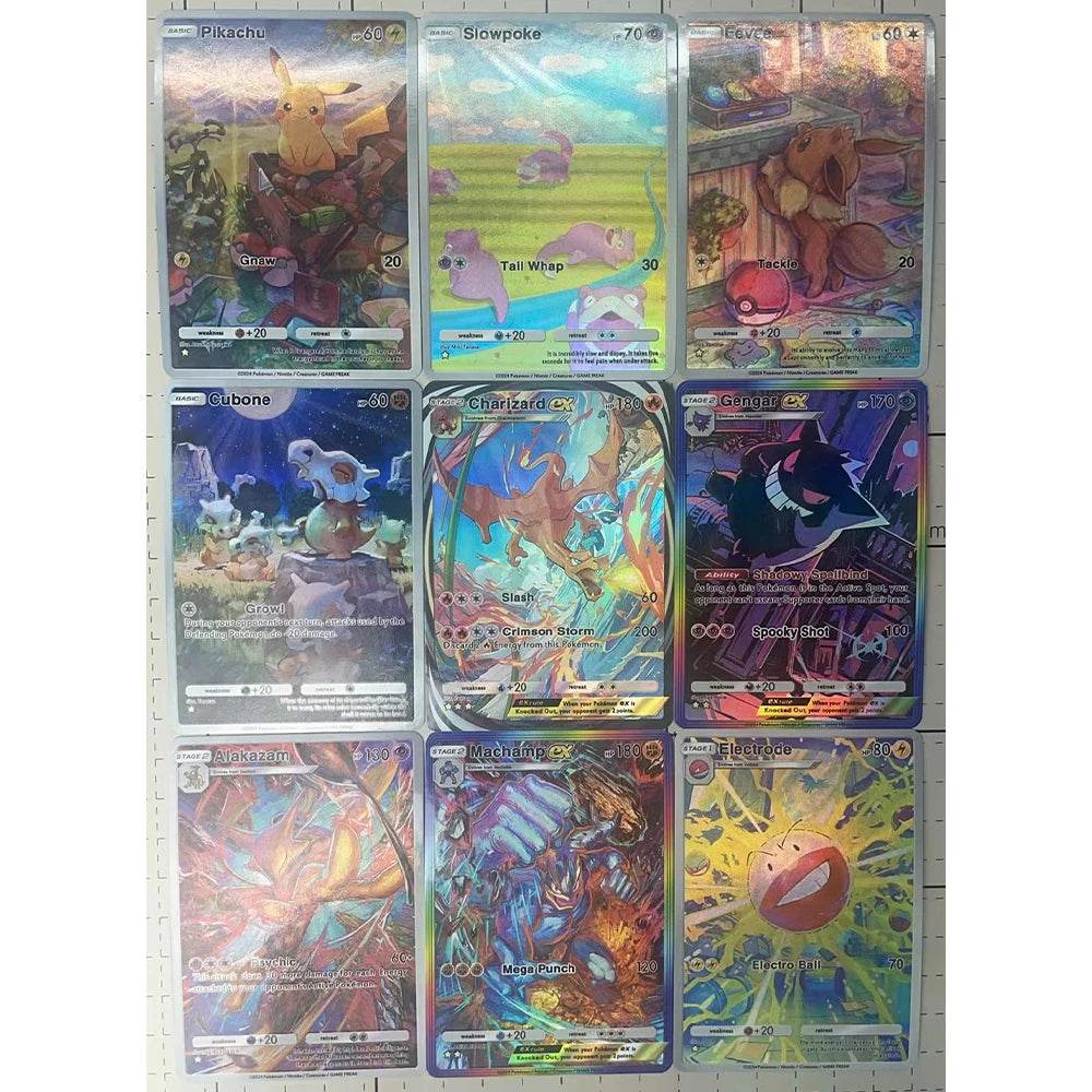13PCS/SET NEW DIY Anime PTCG POCKET COLLECTION CARD WIGGLYTUFF TATSUGIRI ENGLISH VERSION Embossed Texture Flash Card Child Gift - AIAZ