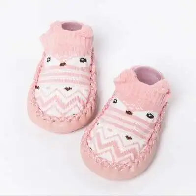 1 Pair Fashion Cute Baby Socks With Rubber Soles Infant Spring Autumn Winter Children Floor Socks Shoes Anti Slip Soft Sole Sock