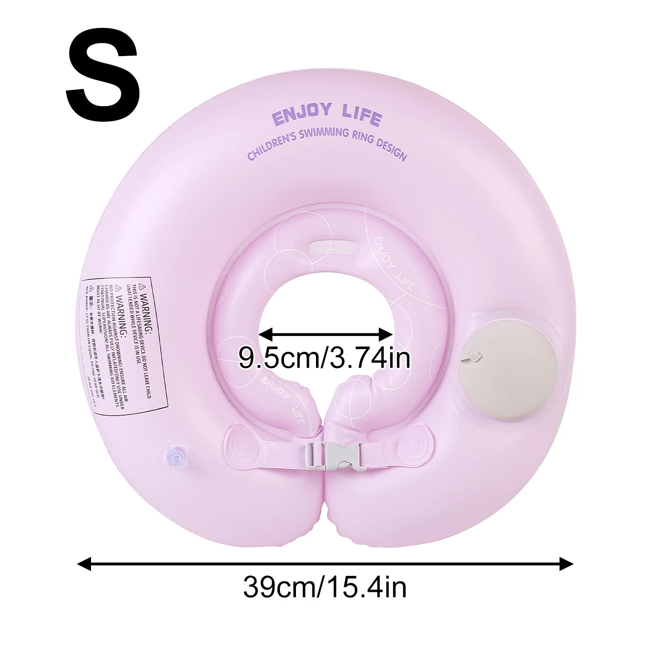 1PC Thick inflatable pump neck ring, colorful and interesting neck ring, suitable for water safety