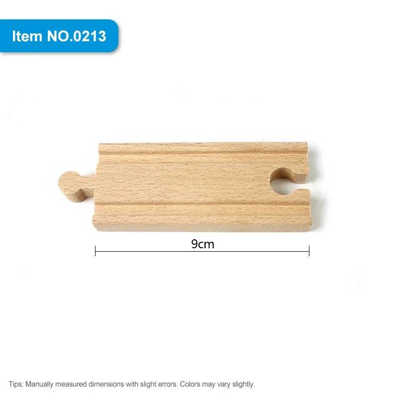 DIY Children Wooden Train Rail Track Accessories Toy Cross Track Railway Toys Compatible All Track for Kids Boys & Girls Gifts - AIAZ