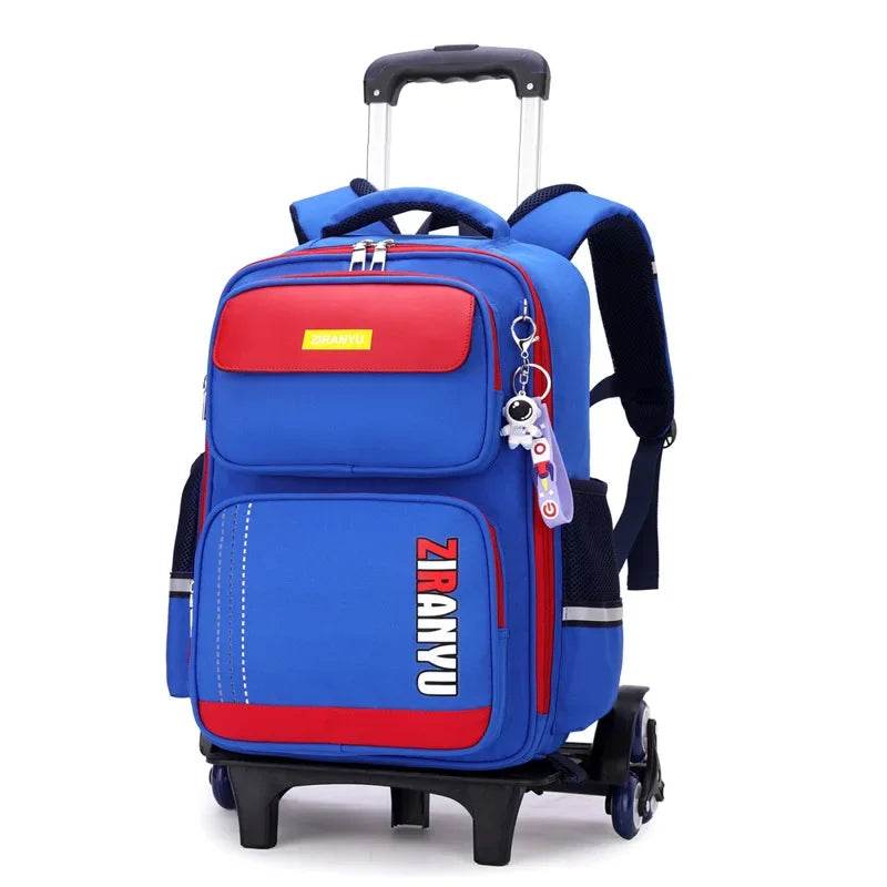 Rolling Backpacks for Primary School Children Trolley School Student Backpack Wheeled Bag Back To School Backpacks with Wheels - AIAZ