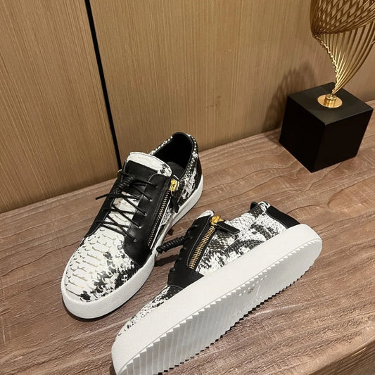 Top Quality Casual Sneakers for Men Brand Designer Women Tennis shoes Luxury Genuine Leather GZ Loafers Sports shoes 35-48 G0068