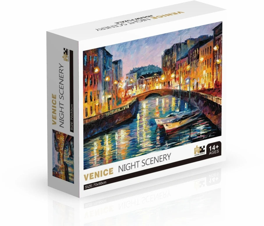 75*50cm 1000pcs Puzzle Difficult Adult World Famous Painting Puzzle Landscape Stress Relief Education Puzzle Toys