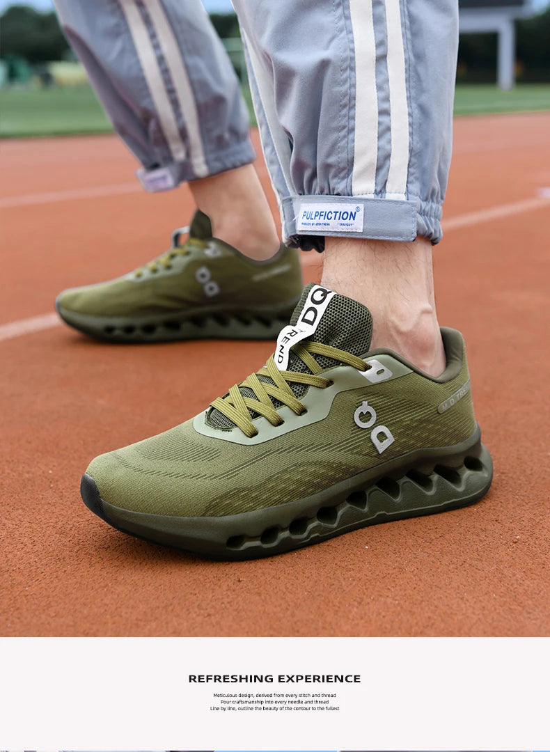 Men's Lightweight Running Shoes Anti-Slip Cushioning Breathable Mesh Sneakers for Jogging Gym Training Fitness Sport Walking